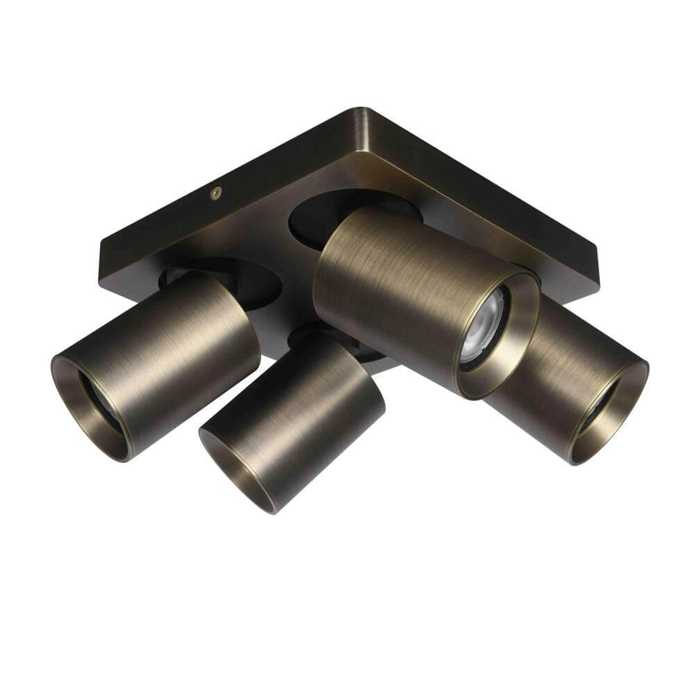 Plafondlamp Megano 4-lichts antiek brons Artdelight 8720701103290