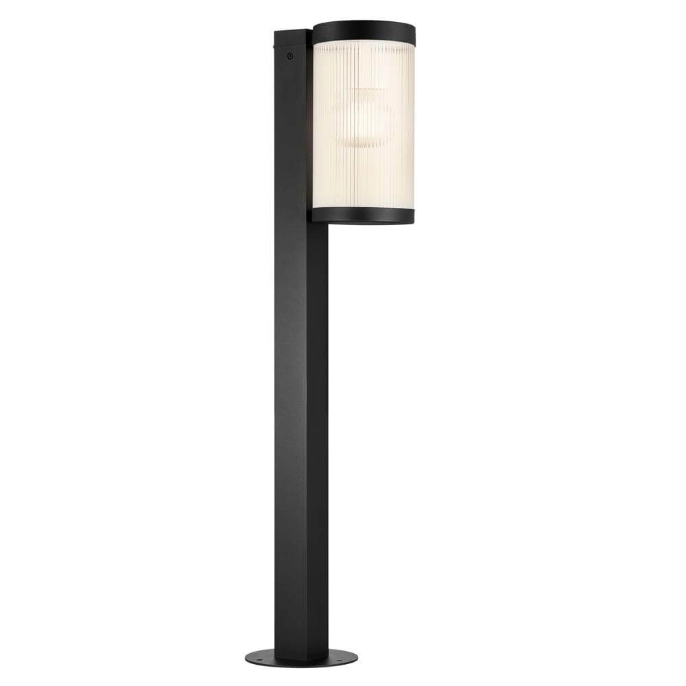 Glazen tuinlamp Coupar zwart