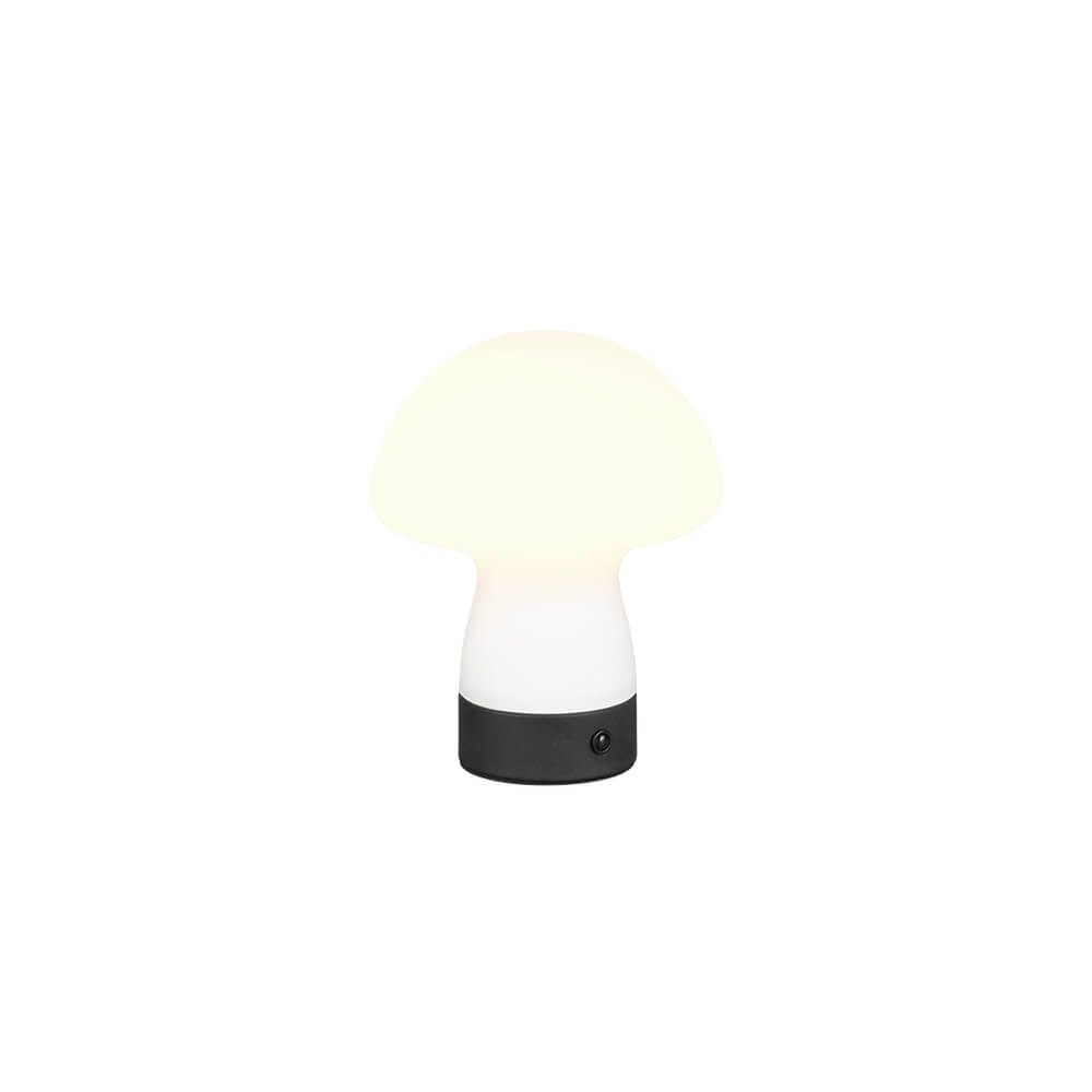 Tafellamp Dooley oplaadbaar met wit glas Tafellamp Dooley oplaadbaar met wit glas