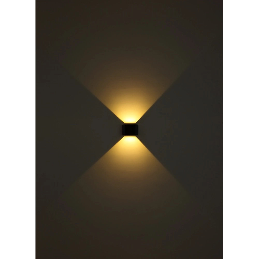 Solar wandlamp Helion zwart Globo 9007371448012