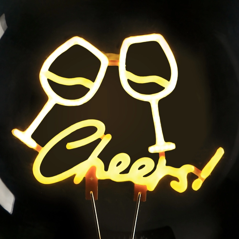 E27 lichtbron Lumopop "Cheers" geel Brilliant 4004353477652