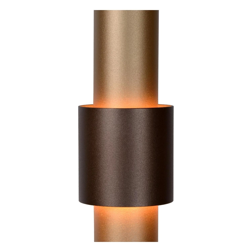 Strakke hanglamp Margary 5-lichts koffie bruin Lucide 5411212241900