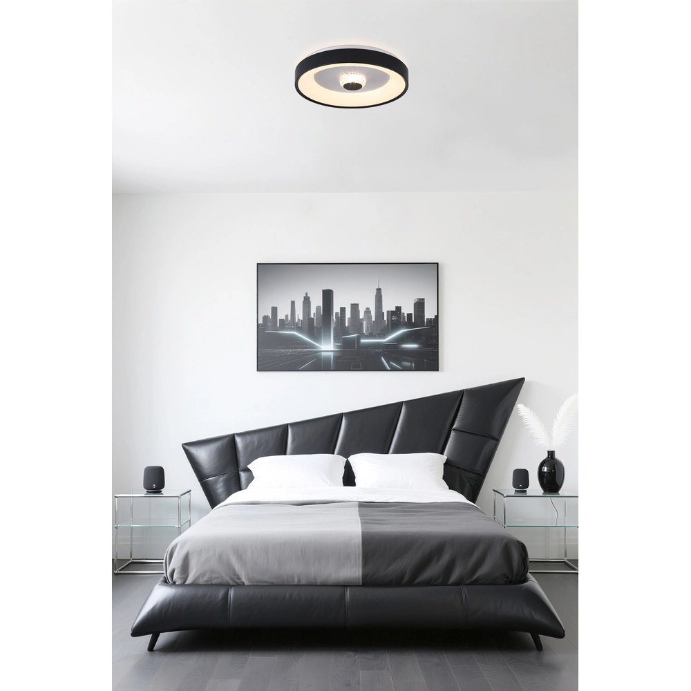 Plafonniere Polka zwart Searchlight 5053423304359