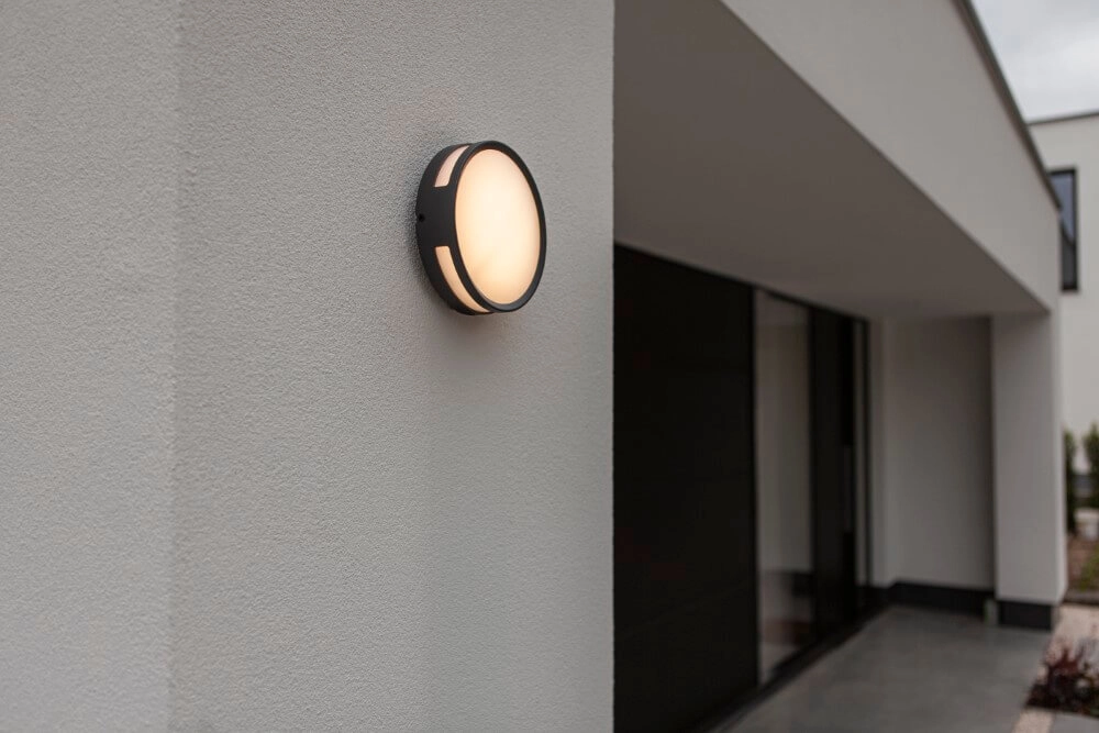 Ronde wandlamp Rola antraciet led paneel Lutec 6939412049960