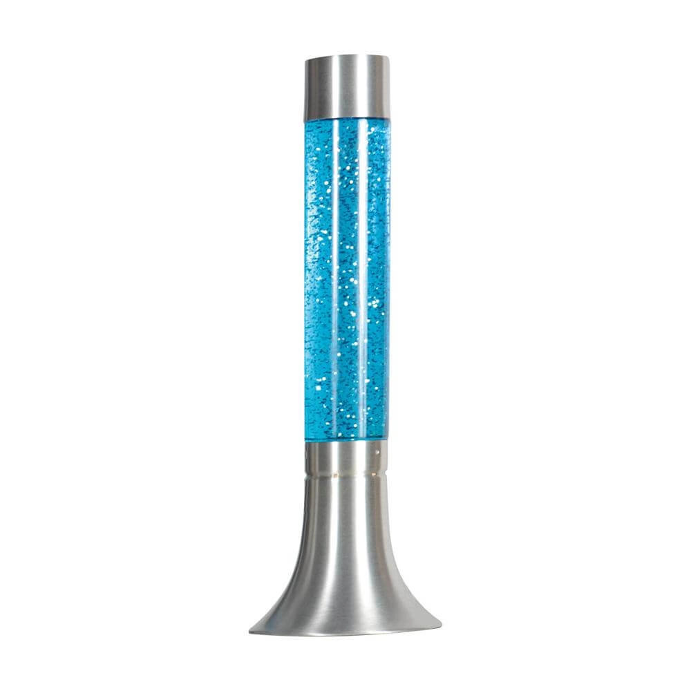 Lavalamp Volcan metaal met blauw