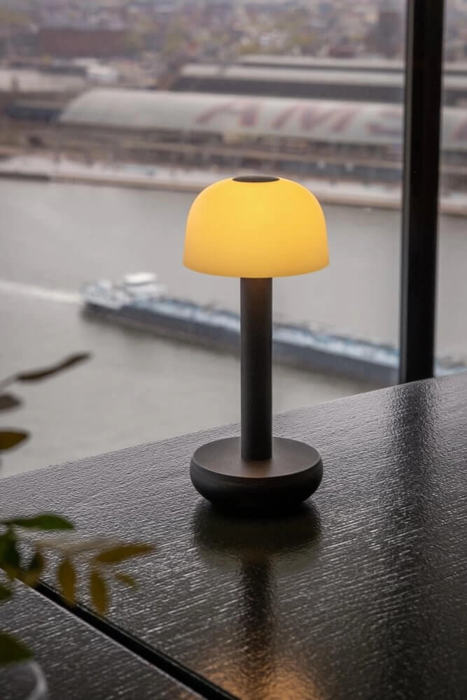 Oplaadbare tafellamp Two Black Frosted Humble 7446023311366