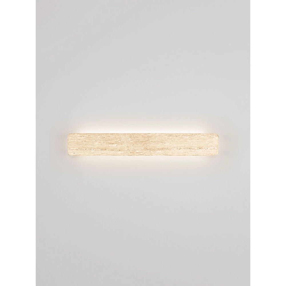 Strakke wandlamp Alyssa zand bruin Lyora 5212017495860