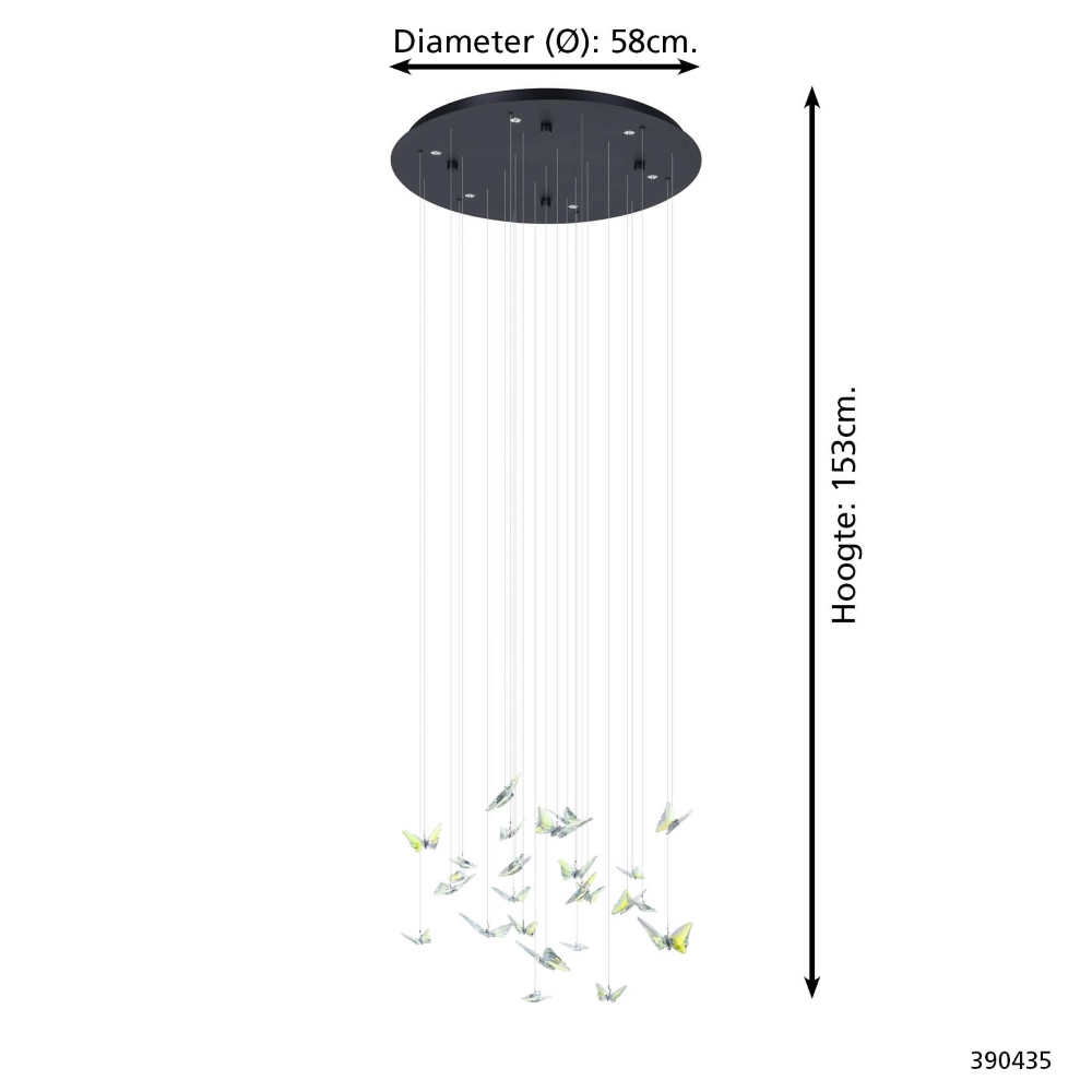 Design hanglamp Adrados rond Ø 58cm Stars of Light 9008606340255