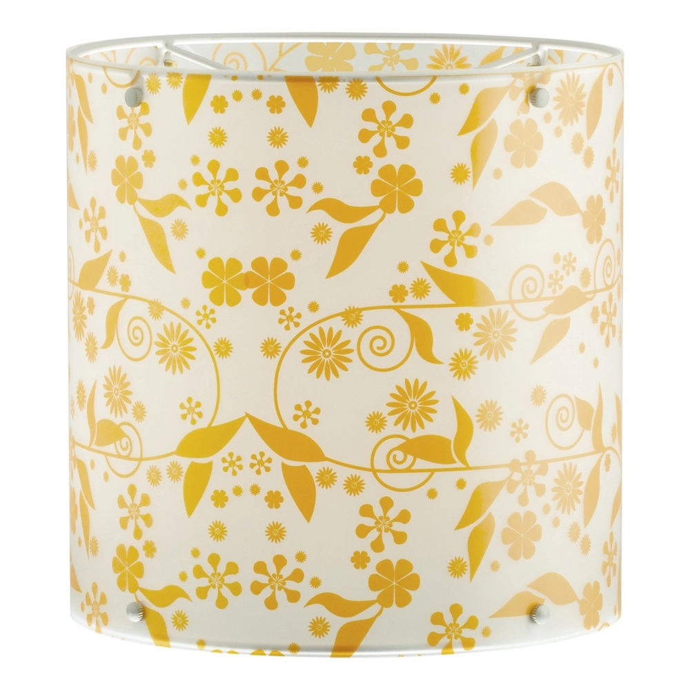 Schemerlampkap Cuba geel Ø 23cm