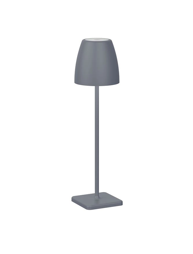 Oplaadbare tafellamp Colt 38cm grijs Oplaadbare tafellamp Colt 38cm grijs