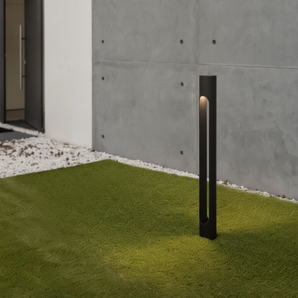 Strakke lamp Ellery zwart 80cm