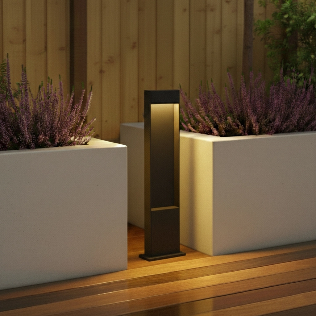 Terrasverlichting Flatt 65cm antraciet