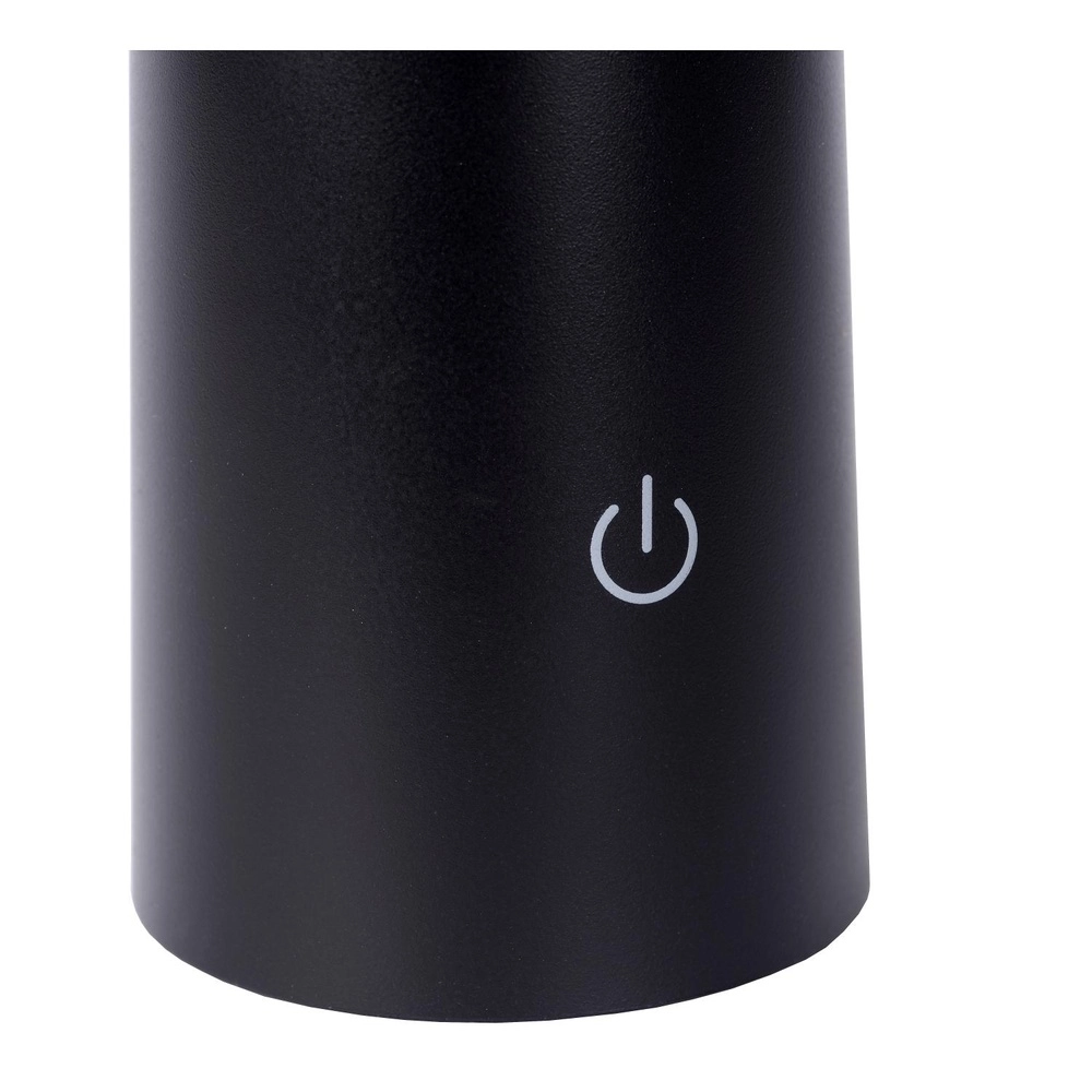 Oplaadbare tafellamp Jive IP44 zwart lichtkleur instelbaar Lucide 5411212021960