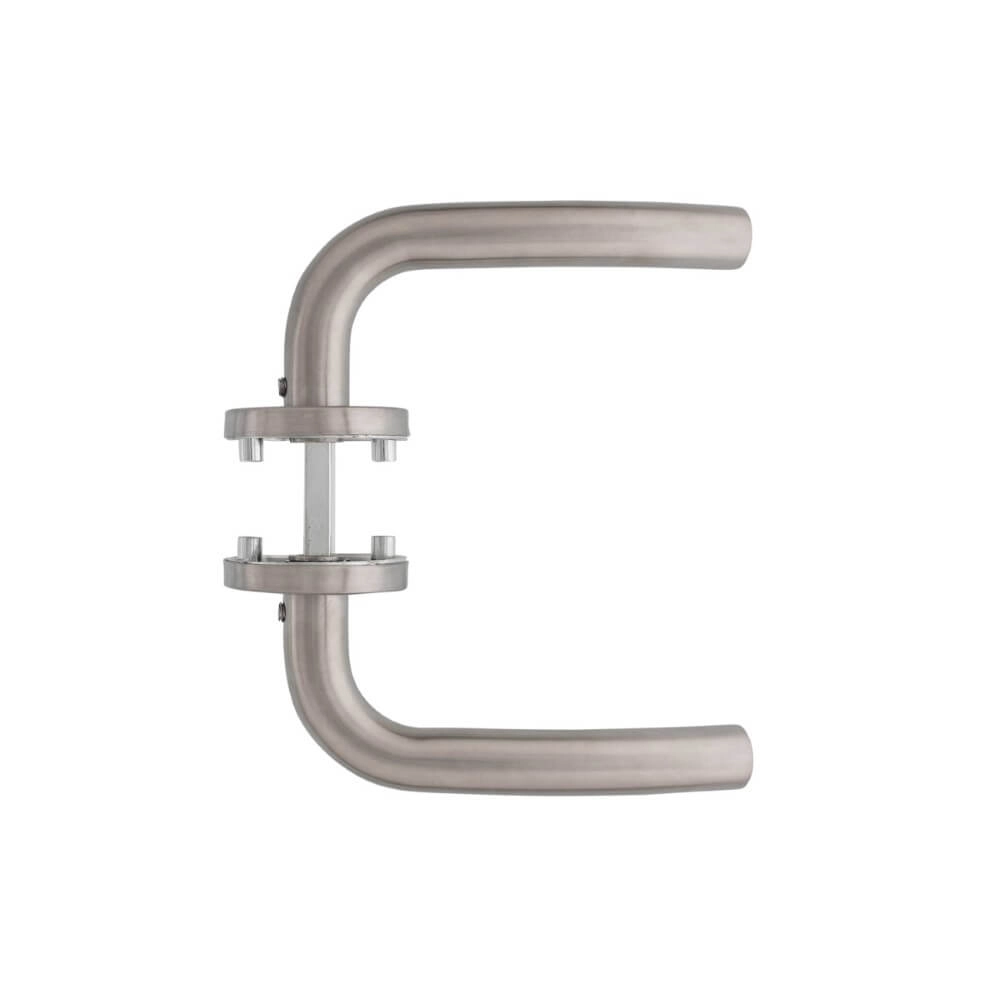 Deurklink Lisa rozet met nok RVS Intersteel 8714186129913