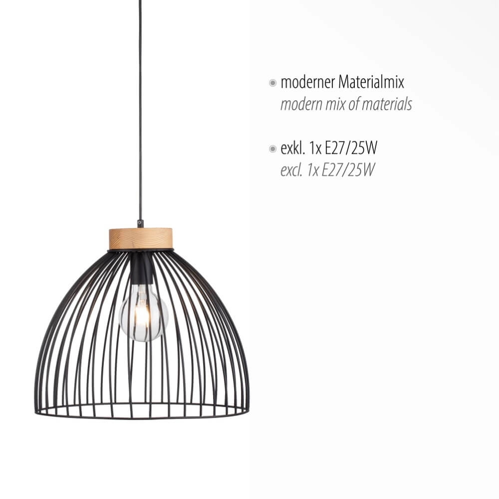 Hanglamp Lami zwart Just Light 4043689982768