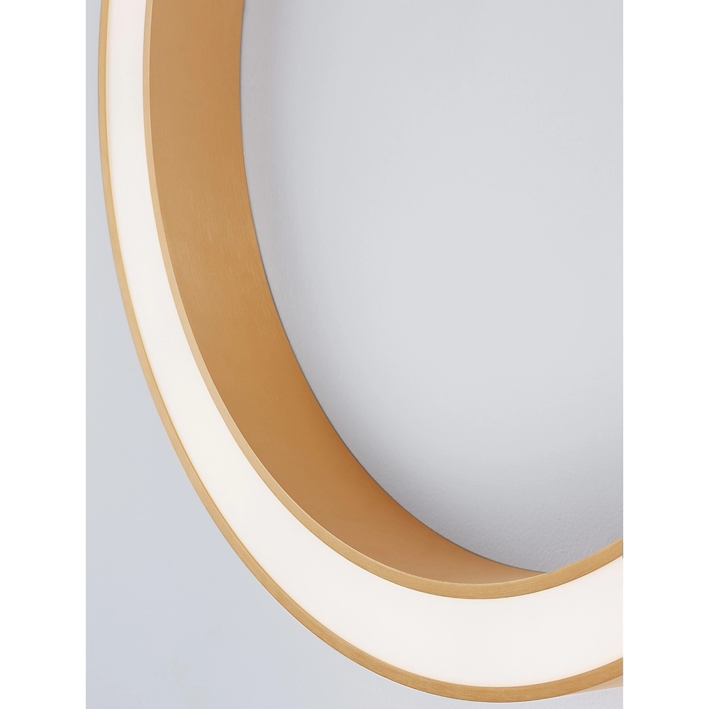 Plafondlamp Morbido goud Ø 80cm Lyora 5212017438621