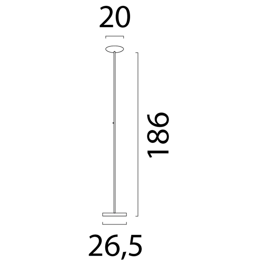 Design vloerlamp Scala zwart met goud Ø 20cm Masterlight 8718121296494