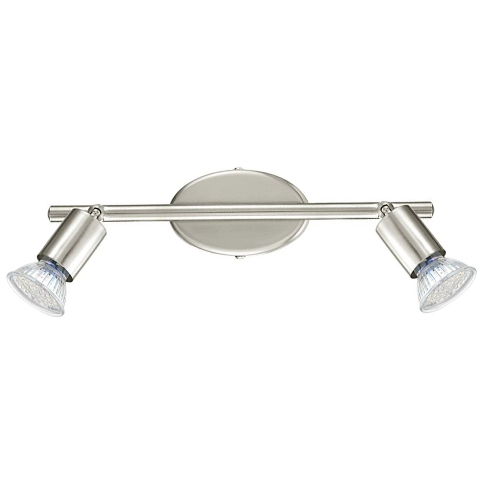 Led plafondspot Buzz rvs 2-lichts Led plafondspot Buzz rvs 2-lichts