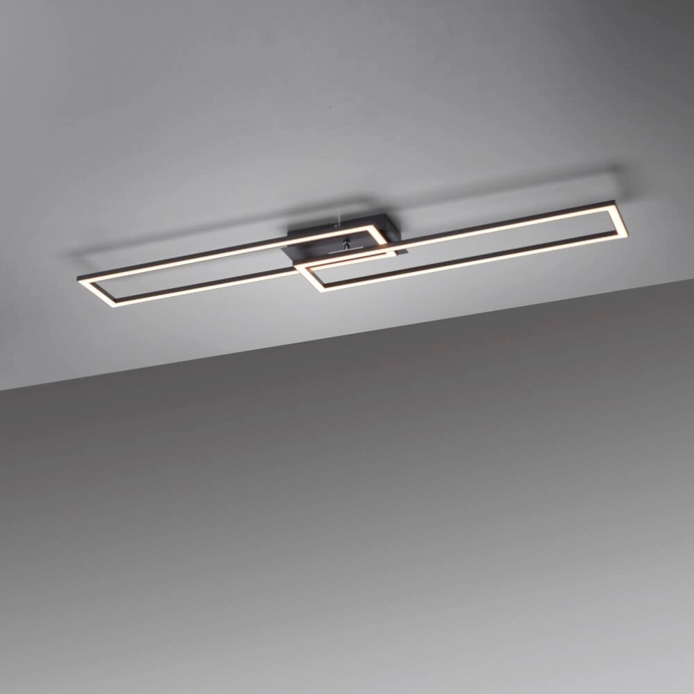 Zwarte led plafondlamp Iven Paul Neuhaus 4043689981976