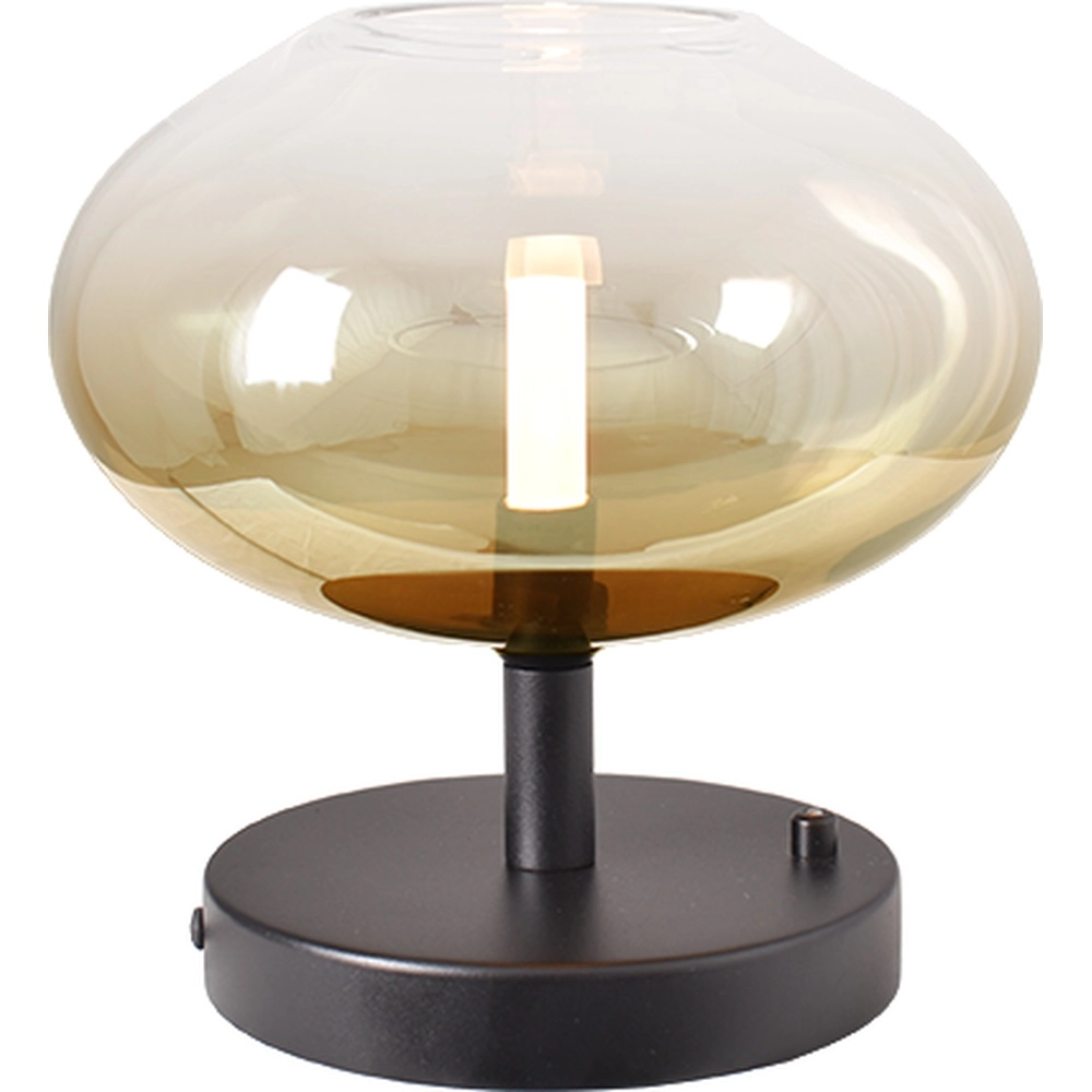 Led tafellamp Lido Onion met Ø 24cm gold-fading glas