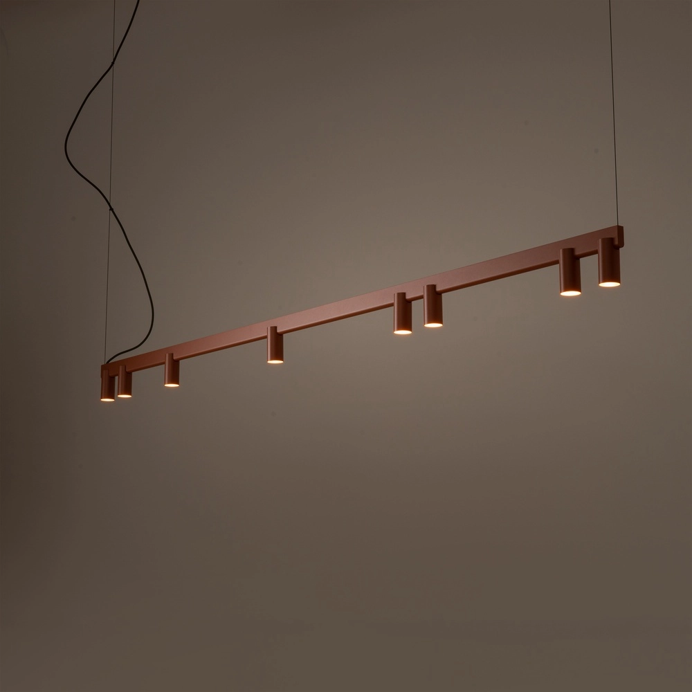 Design hanglamp Fourty 8-lichts terracotta Lyora 5903139124249