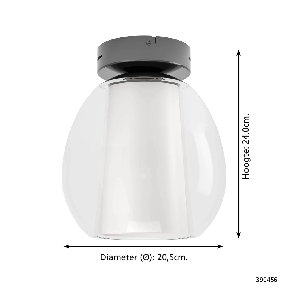 Plafondlamp Menorca grijs met afstandsbediening Stars of Light 9008606359974