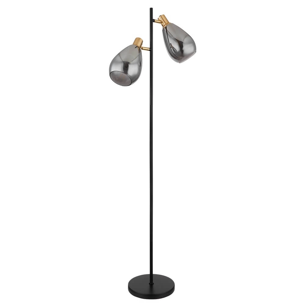 Vloerlamp Fanni zwart dubbel Globo 9007371439799