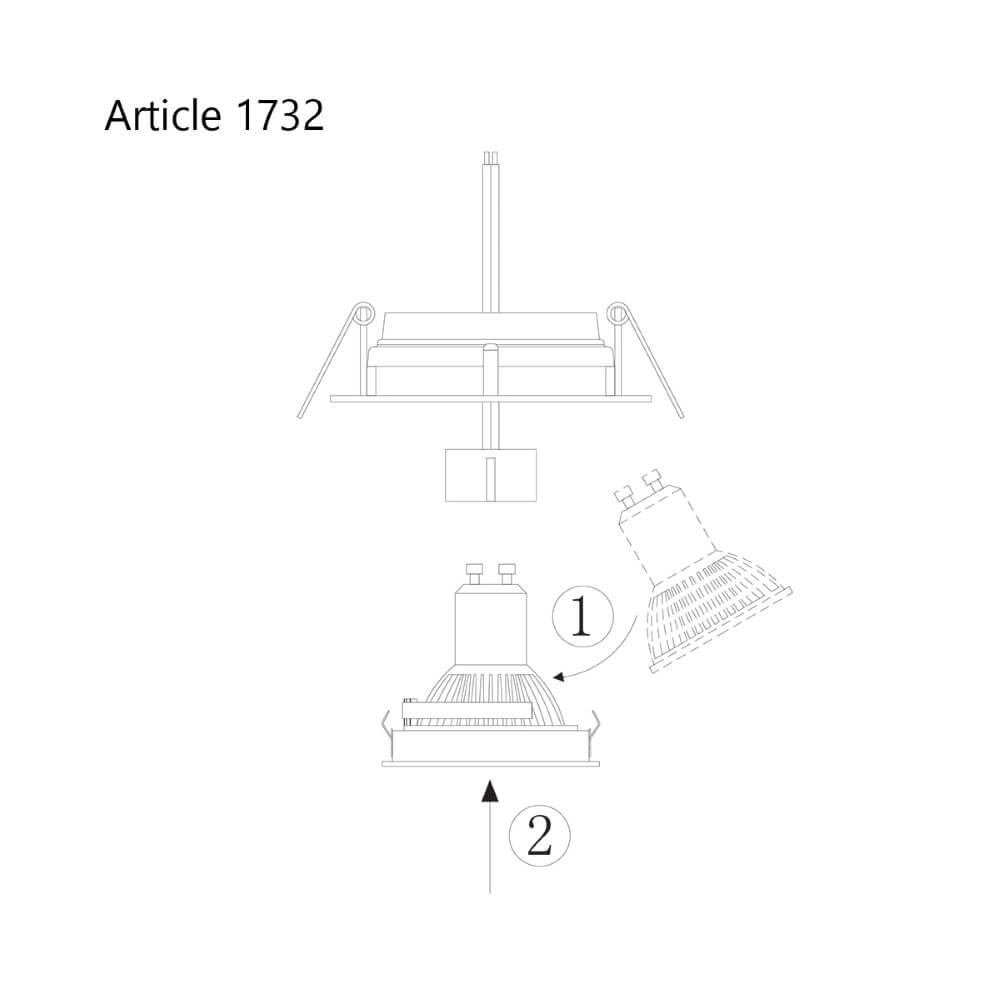 Inbouwspot Pelite Steinhauer 8712746125726