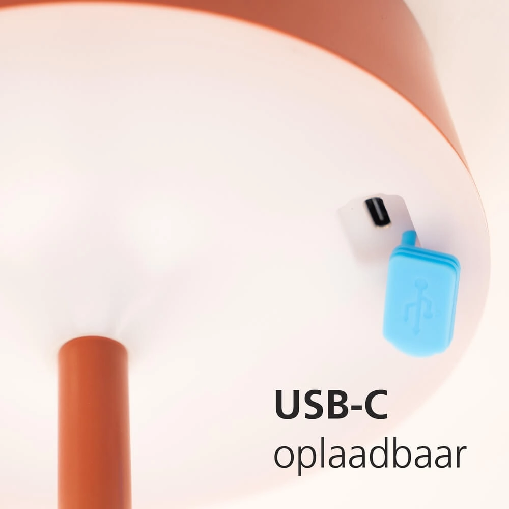 Strakke tafellamp Simeri hybride rood Eglo 9002759758790