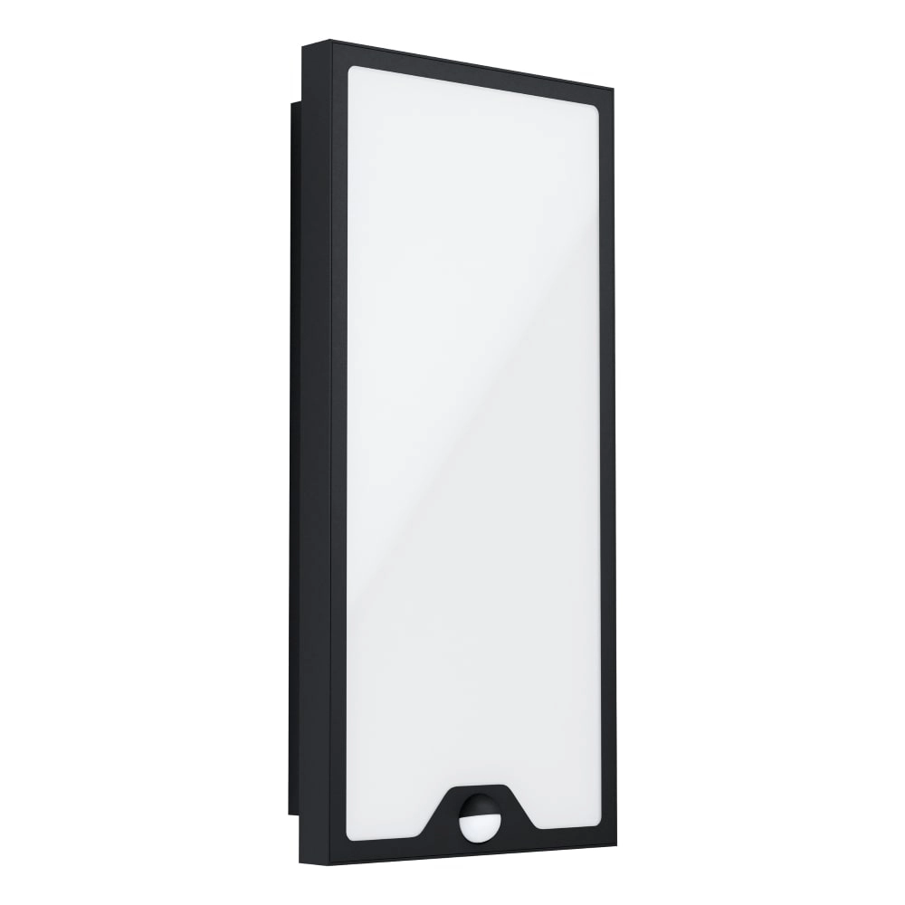 Led muurlamp Casazza 42cm met bewegingssensor zwart