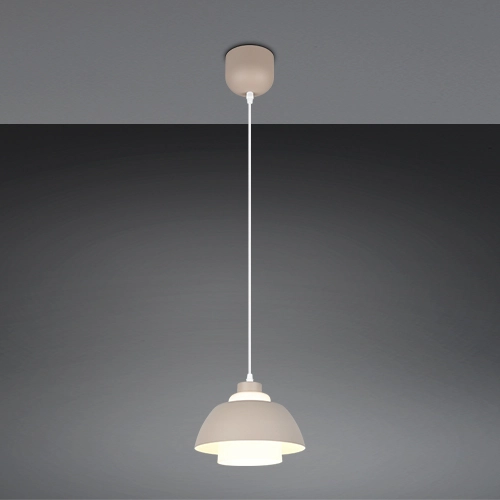 Design hanglamp Tilos zand bruin Ø 23cm