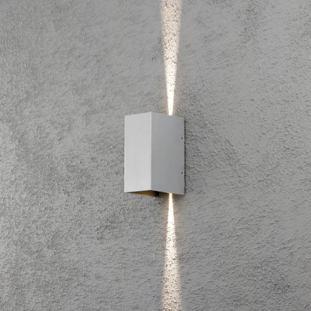 Ledspot Cremona Up - Down 2x3w - 3000K 17cm mat zilver KonstSmide 7318307940312