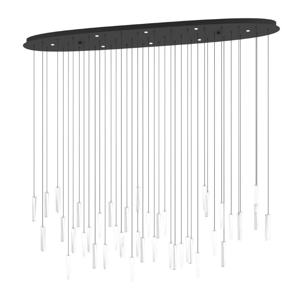 Grote hanglamp Sardenara zwart 148cm