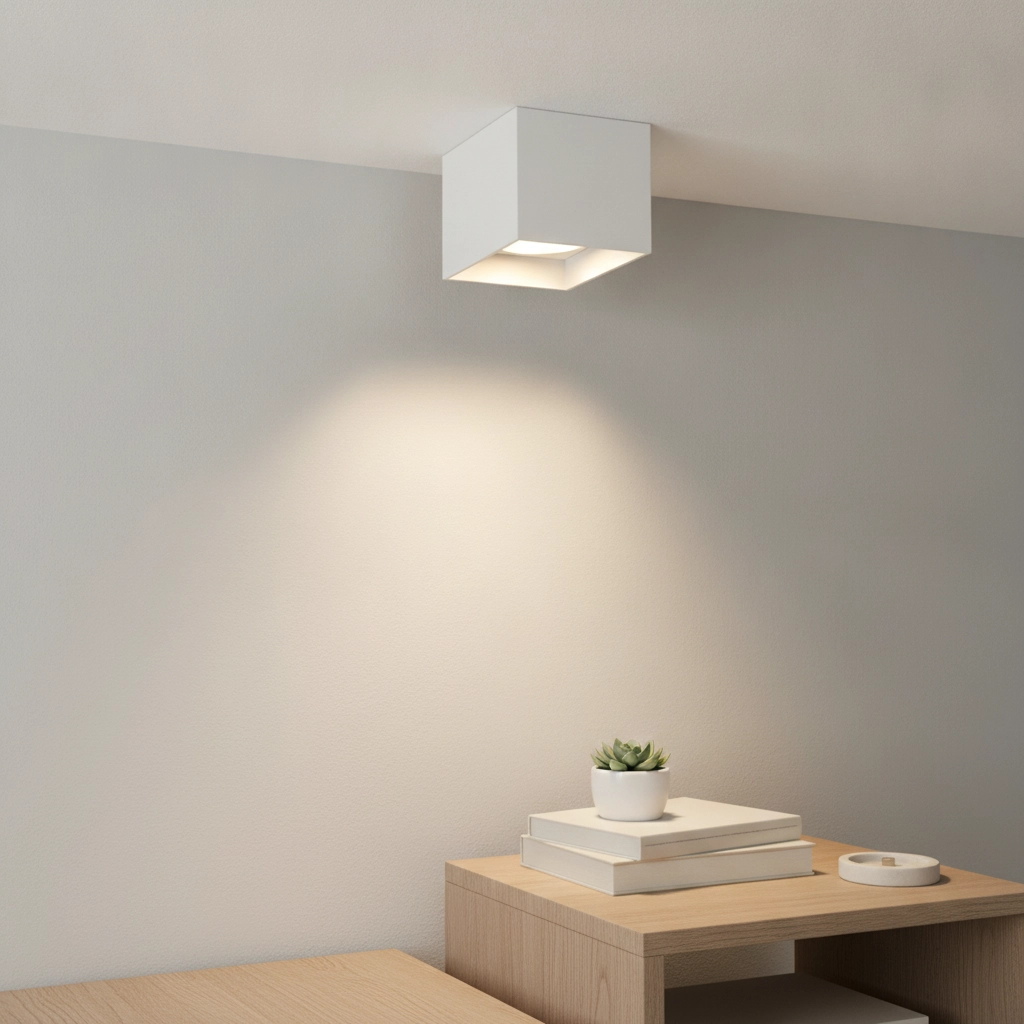 Witte ledspot Brock opbouw