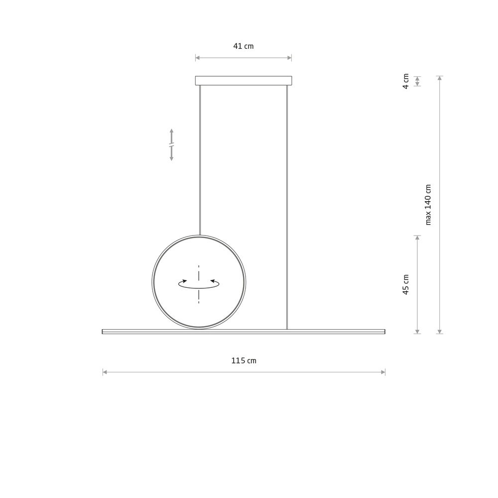 Moderne hanglamp Lineo Led wit Lyora 5903139118859