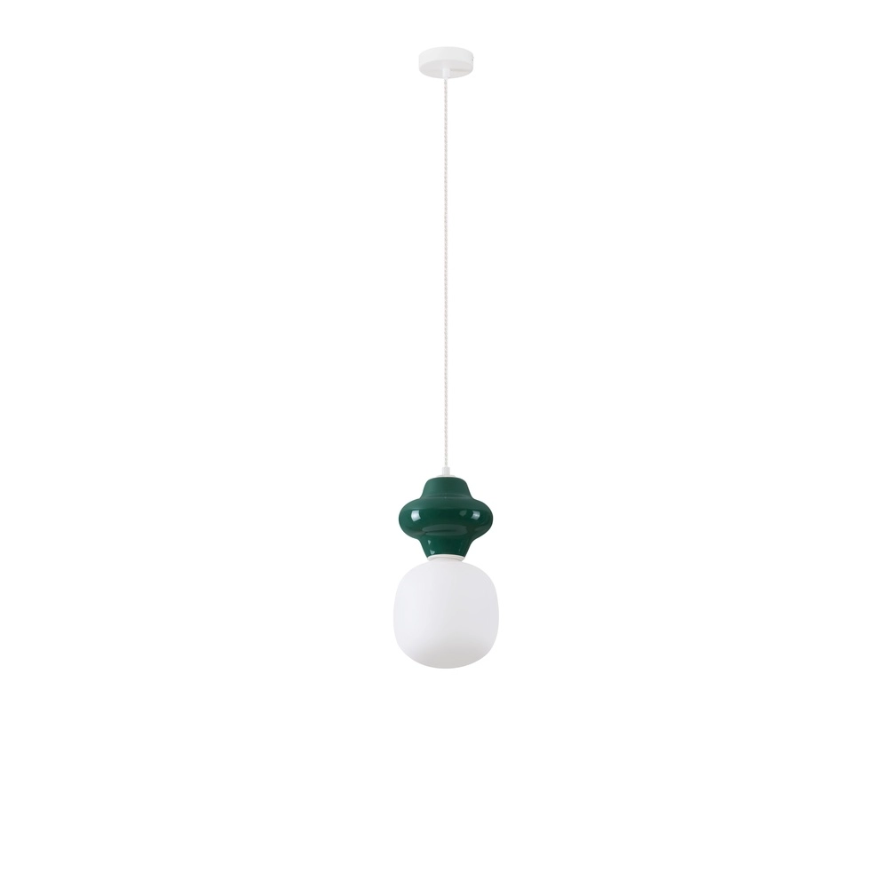 Hanglamp Clio S groen keramiek Lyora 5212017461193