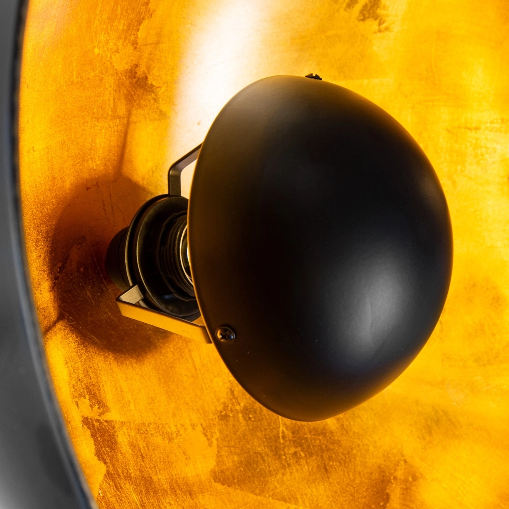 Tripod vloerlamp Timo zwart met goud Globo 4048194068891