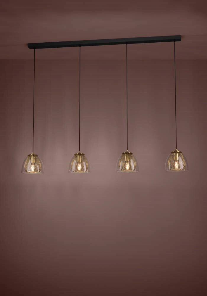 Eetkamer lamp goud met glas Jazminia Stars of Light 9008606221059