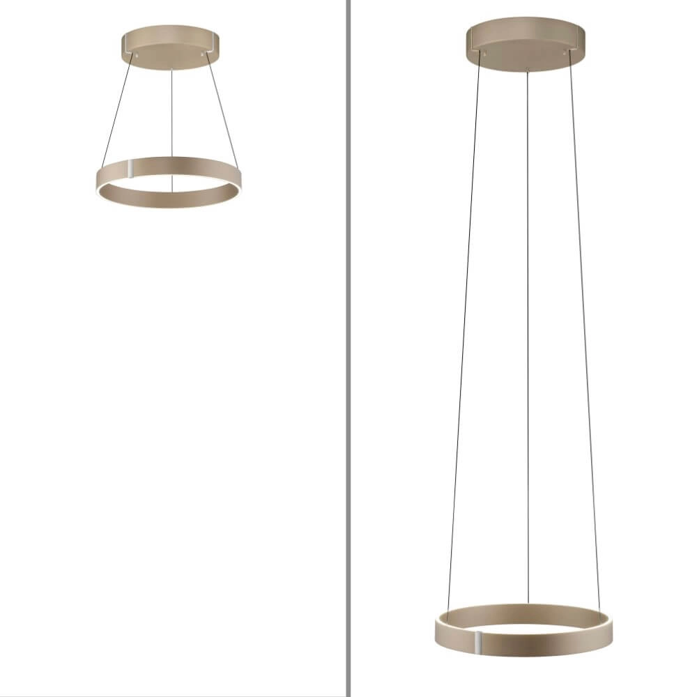 Ronde hanglamp Pure E-Clipse brons Ø 50cm Paul Neuhaus 4012248386408
