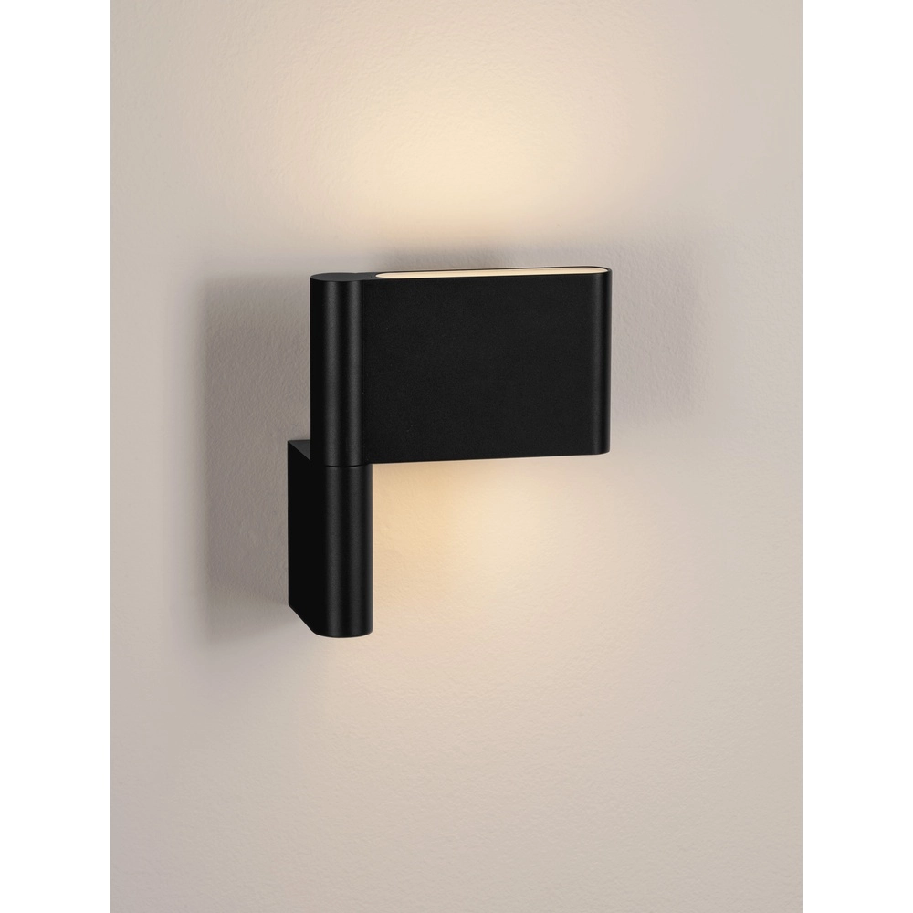 Wandlamp Flusso zwart