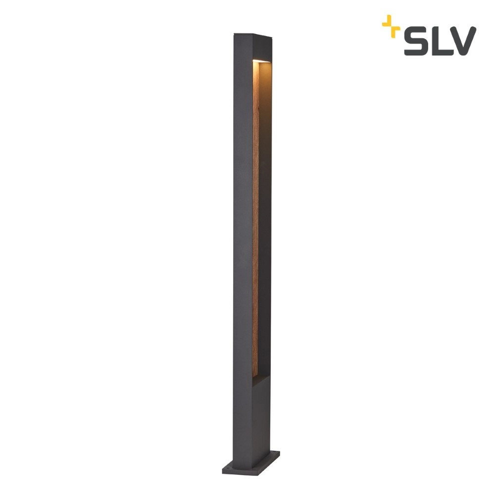 Design lamp met hout Flatt 100cm SLV 4024163231534