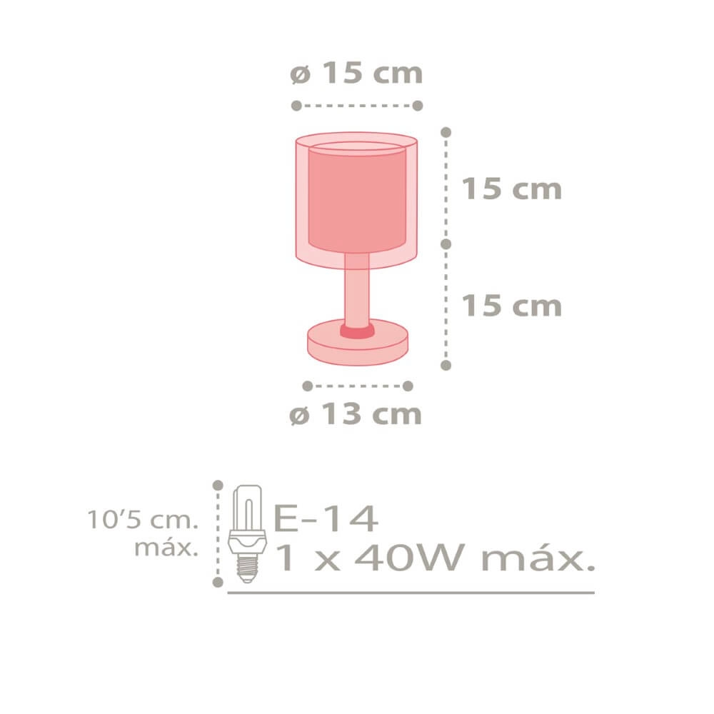 Kinderkamer tafellamp Color Rain Dalber 8420406414317