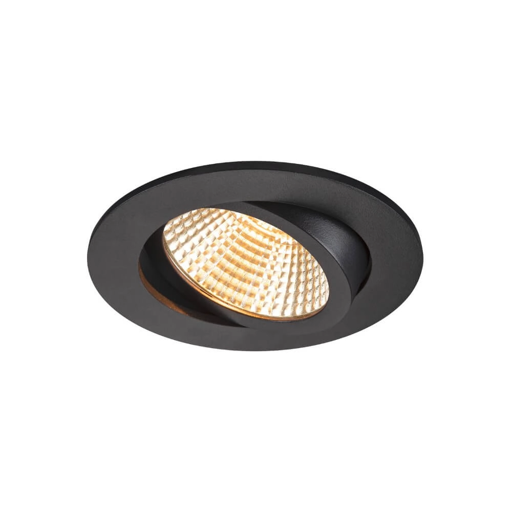 Inbouwring New Tria 95 rond zwart - zonder fitting SLV 4024163277235