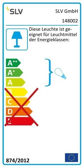 Vierkante plafondlamp Plastra GL 104 E27 SLV 4024163093408
