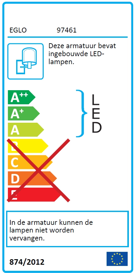 20W Led straler Faedo 3 met bewegingssensor zwart Eglo 9002759974619