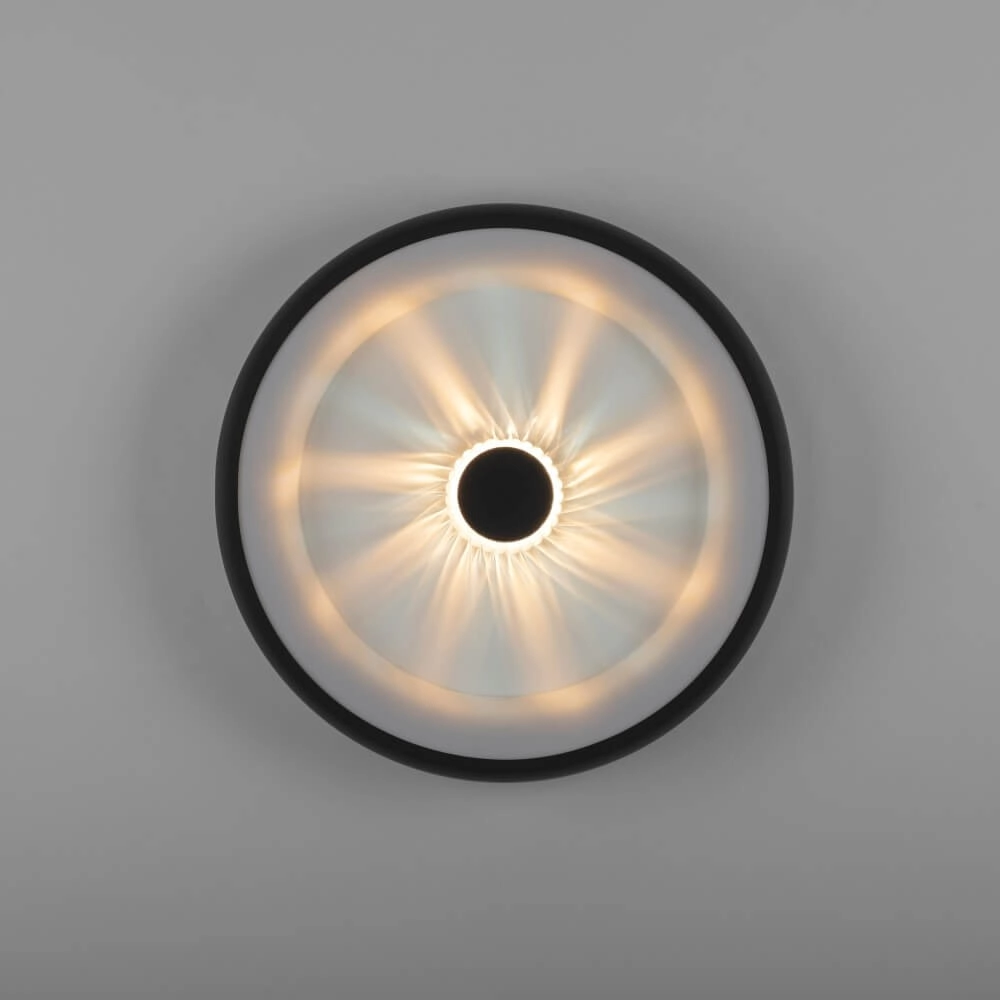 Ronde plafondlamp Vertigo zwart Ø 46,5cm Just Light 4043689994723