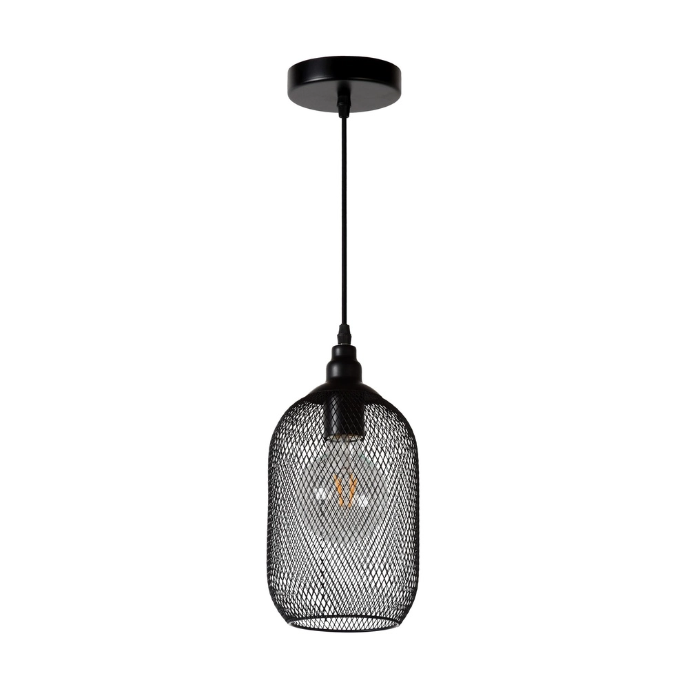 Gaas hanglamp Mesh Ø 15cm zwart