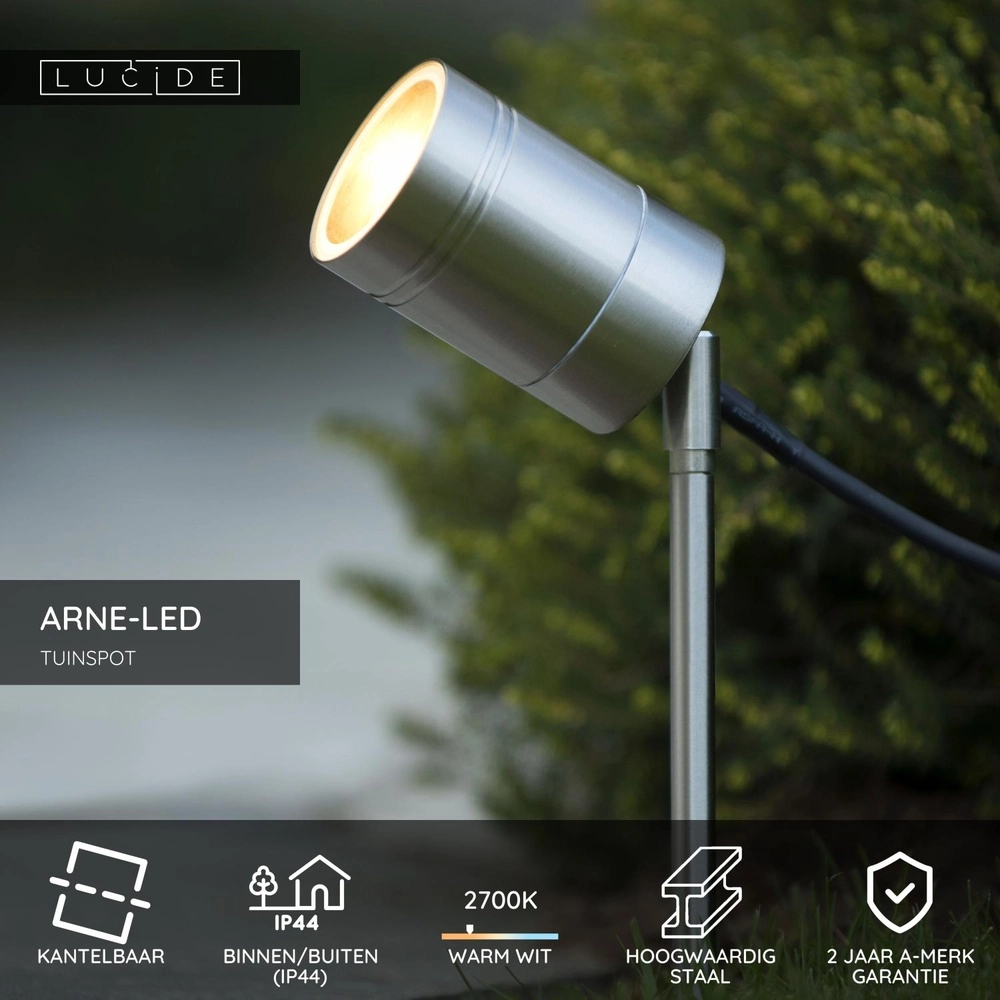 Prikspot Arne-Led chroom Lucide 5411212143952