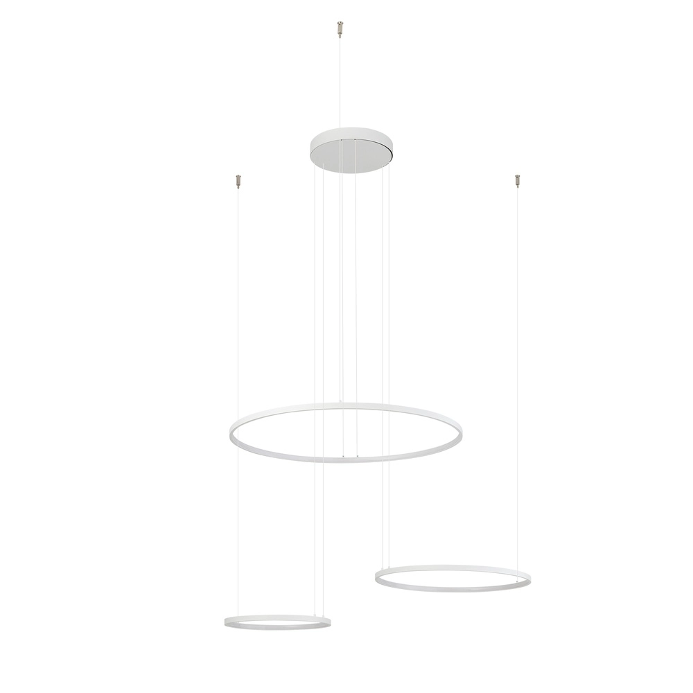 Design hanglamp Circolo Led 3 ringen wit Lyora 5903139116497