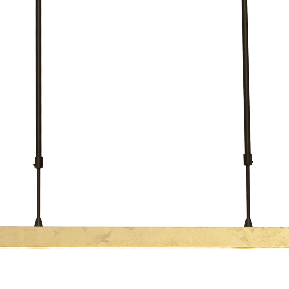 Zwarte hanglamp Real 3 100cm met goud Masterlight 8718121209111